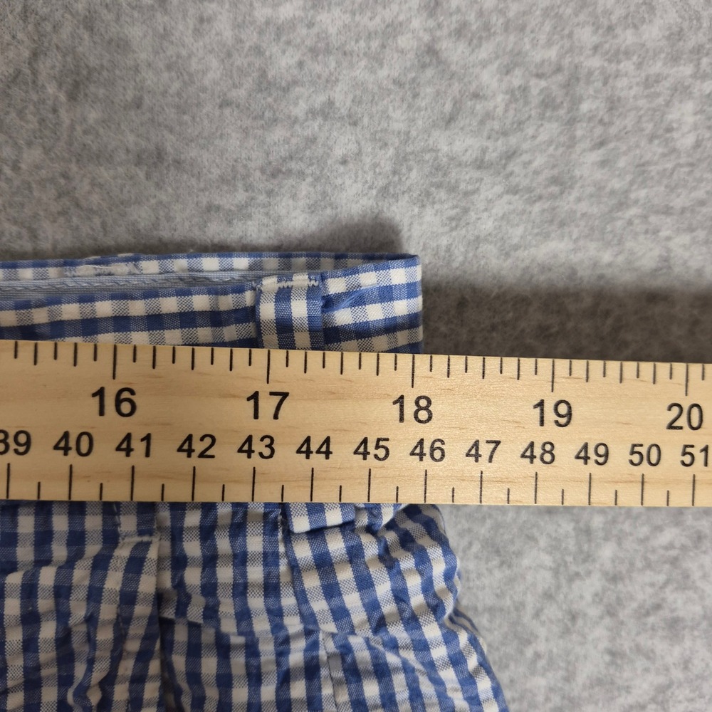 Brooks Brothers Seersucker Shorts Mens 36 Blue Gingham Check Cotton Preppy - Picture 8 of 8